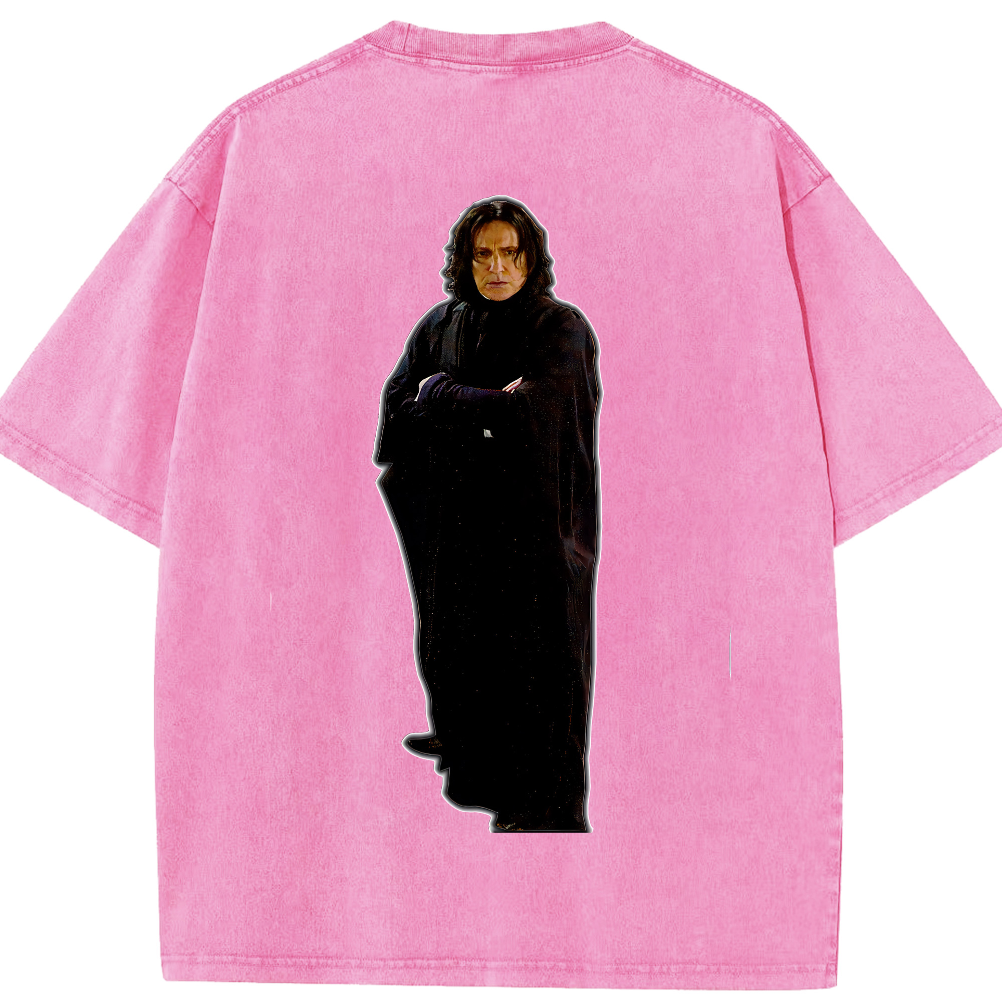 （画像用） Harry Potter ハリー・ポッターシリーズ 綿100% ヴィンテージ風 半袖Tシャツ（背面プリント）